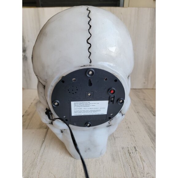 Vintage hanging red eye skeleton skull Halloween home prop - Picture 14 of 16